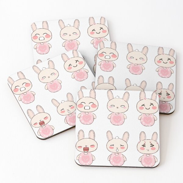 Item preview, Kawaii Bunny Character Set designed and sold by Whiskers Secret Garden.
