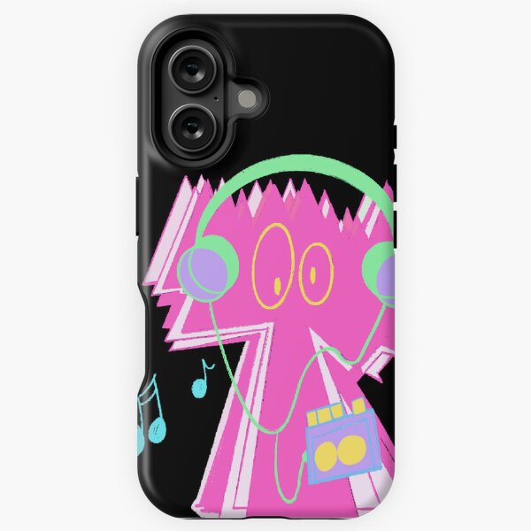 Vista previa del artículo con la obra «Club de mixtapes de monstruos | Walkman pastel», diseñado y vendido por Le Funky Papyrus.