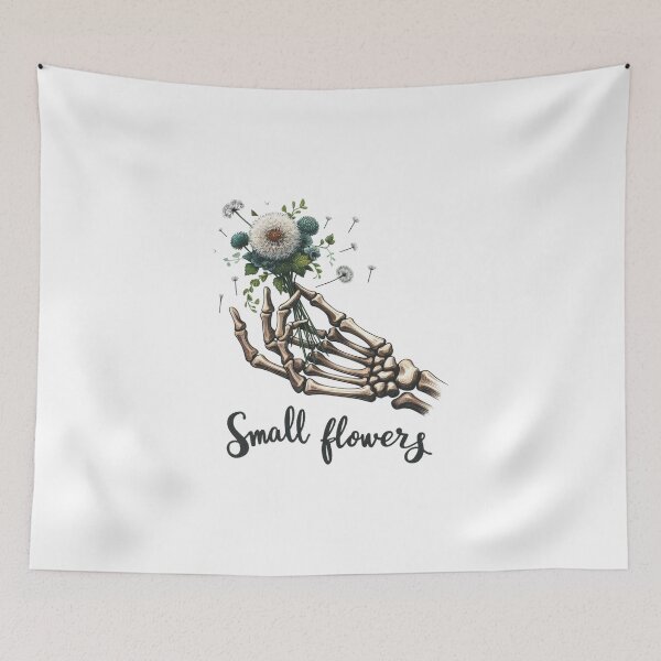 Item preview, Skeleton with Small Flowers designed and sold by erkinmaddison.