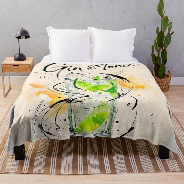 Item preview, Gin and Tonic in watercolor designed and sold by paulrommer.