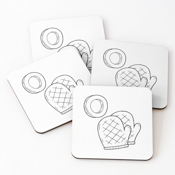 Item preview, An illustration of letter O stand for Oven mitt beside it designed and sold by rasagamastore.