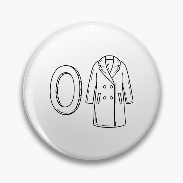 Item preview, An illustration of letter O stand for Overcoat beside it designed and sold by rasagamastore.