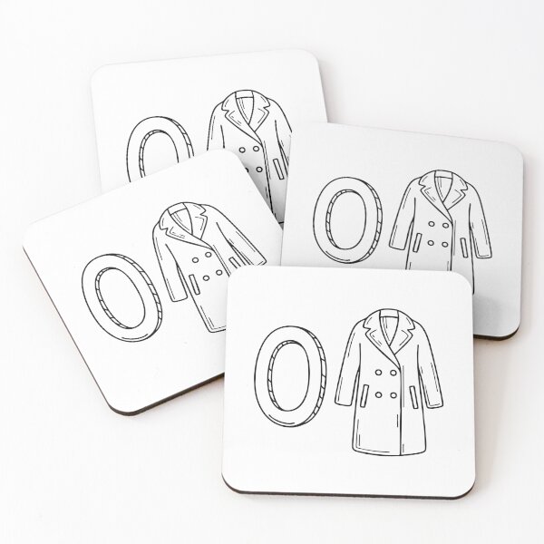 Item preview, An illustration of letter O stand for Overcoat beside it designed and sold by rasagamastore.