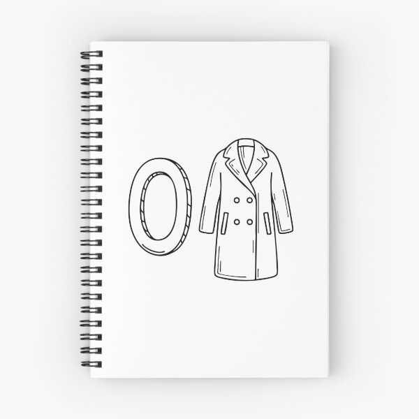 Item preview, An illustration of letter O stand for Overcoat beside it designed and sold by rasagamastore.