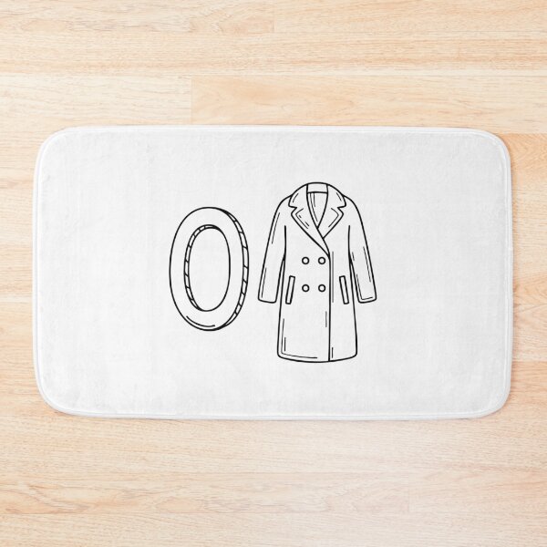 Item preview, An illustration of letter O stand for Overcoat beside it designed and sold by rasagamastore.