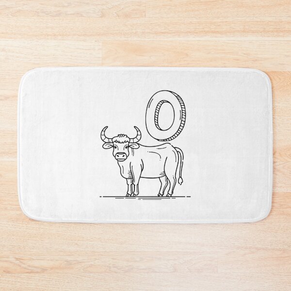 Item preview, An illustration of letter O stand for Ox beside it designed and sold by rasagamastore.