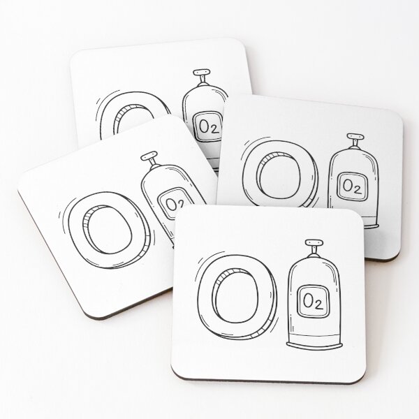 Item preview, An illustration of letter O stand for Oxygen beside it designed and sold by rasagamastore.