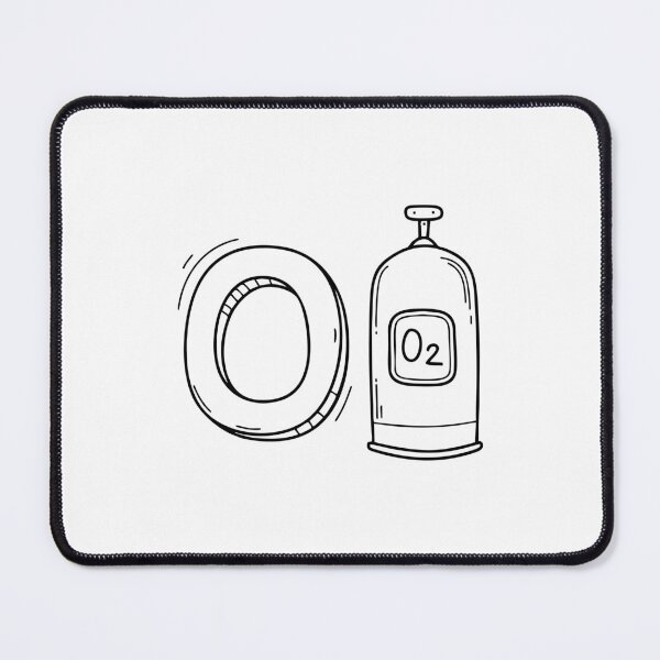 Item preview, An illustration of letter O stand for Oxygen beside it designed and sold by rasagamastore.