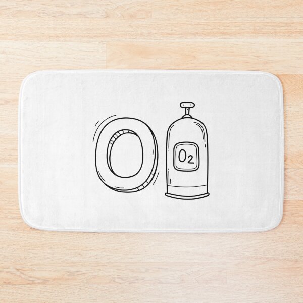 Item preview, An illustration of letter O stand for Oxygen beside it designed and sold by rasagamastore.