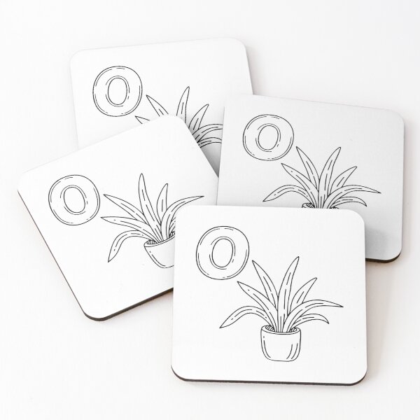 Item preview, An illustration of letter O stand for Oyster plant beside it designed and sold by rasagamastore.