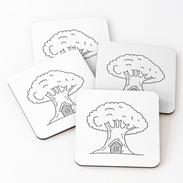 Item preview, A tiny wooden house inside the hollow of an oak tree designed and sold by rasagamastore.