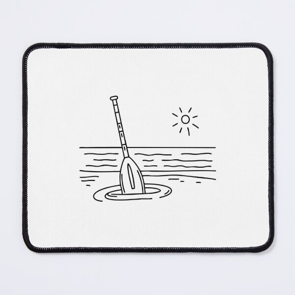 Item preview, An oar stuck in the sand near the shoreline designed and sold by rasagamastore.
