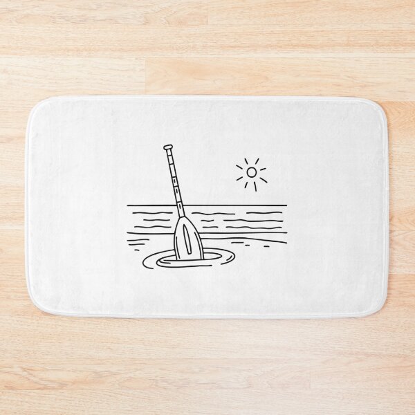 Item preview, An oar stuck in the sand near the shoreline designed and sold by rasagamastore.