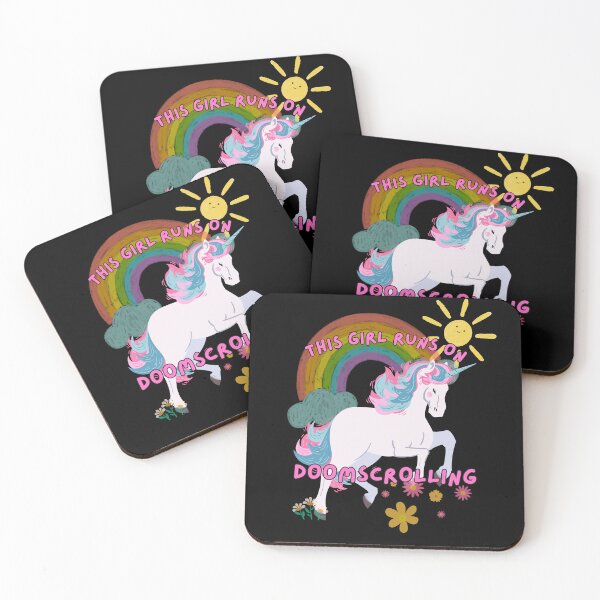 Item preview, This girl runs on doomscrolling designed and sold by Chaos Haven.