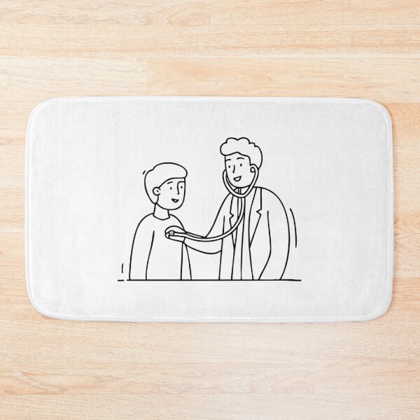 Item preview, A doctor carefully observing a patient heartbeat with a stethoscope designed and sold by rasagamastore.