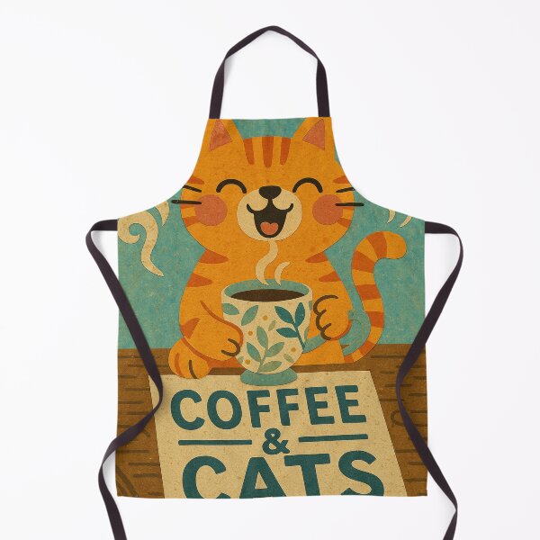 Item preview, Happy Coffee Cat designed and sold by LittleCountess.