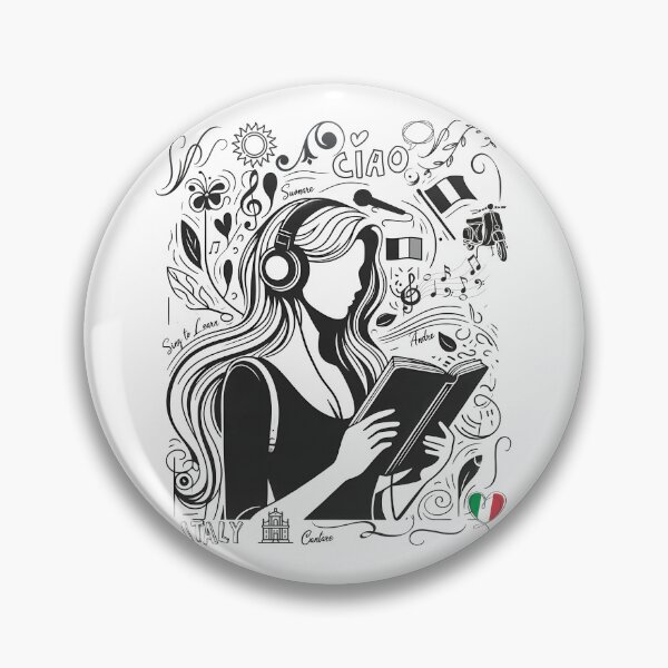 Item preview, Learn Italian with Heart & Headphones designed and sold by EwaVerse.