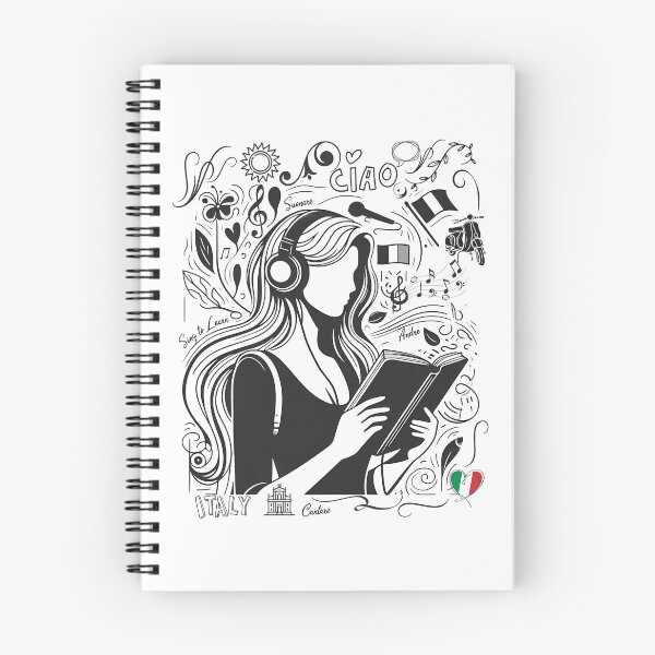Item preview, Learn Italian with Heart & Headphones designed and sold by EwaVerse.
