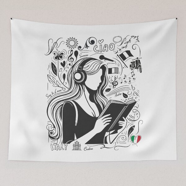 Item preview, Learn Italian with Heart & Headphones designed and sold by EwaVerse.