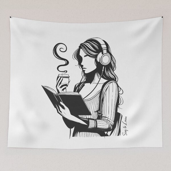 Item preview, Italian, Coffee & Headphones = Bliss designed and sold by EwaVerse.