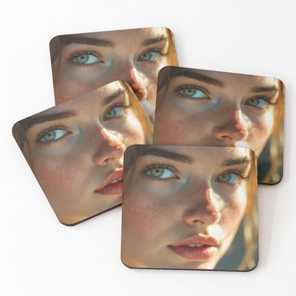 Item preview, Sunlit Freckles Girl: The Gaze of Summer designed and sold by Arcadia World.