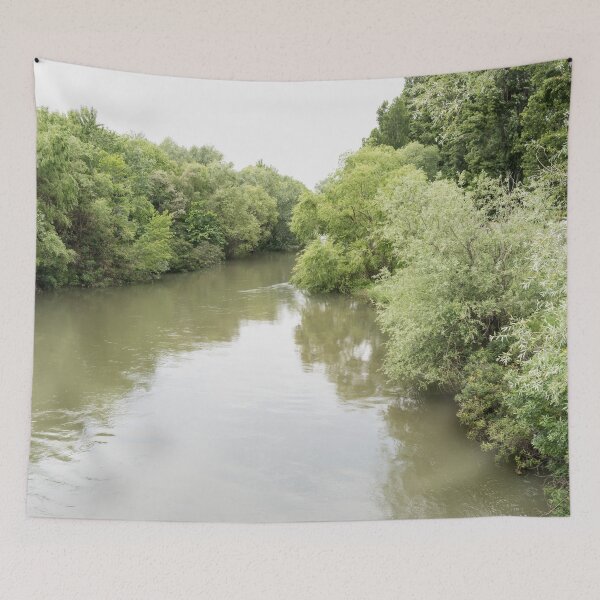 Item preview, Verdant Forested Riverbanks in Soft Light designed and sold by Georgia Mizuleva.
