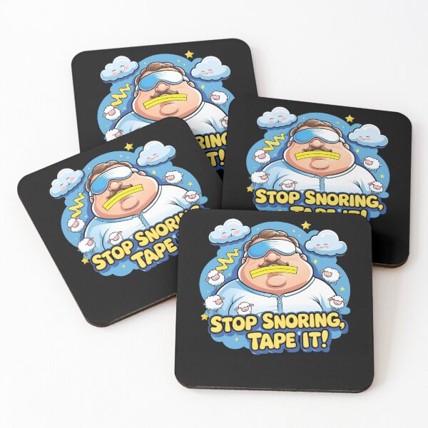 Item preview, Stop Snoring Tape It Funny Sleep Apnea Snore Humor Gift designed and sold by FreshPixelArt.
