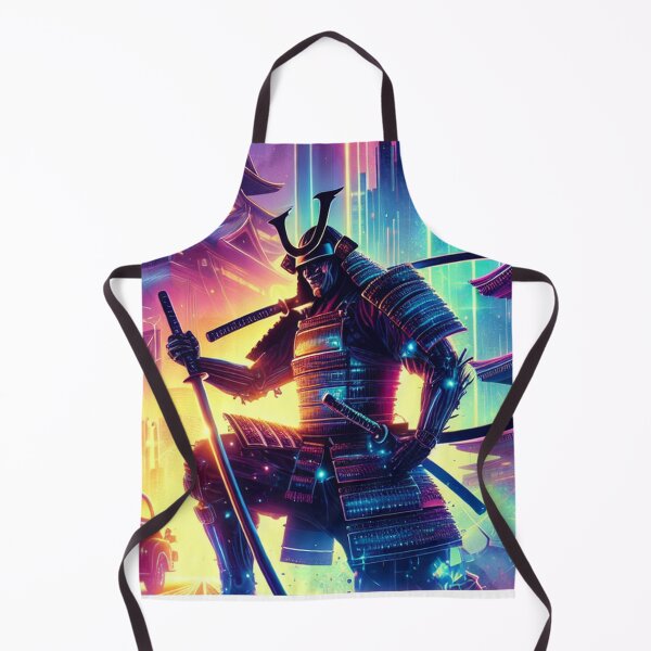 Item preview, Futuristic Samurai and Spaceships | Sci-Fi Cyberpunk Wall Art | Japanese Warrior Digital Print V6 designed and sold by Brainrot25.