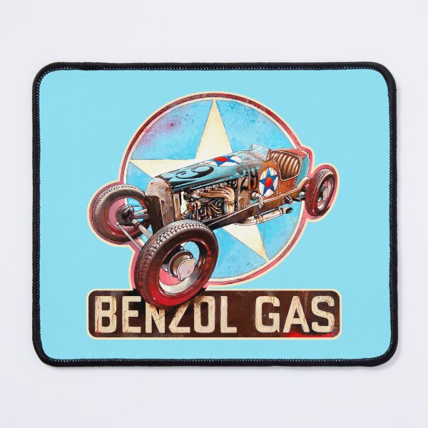 Item preview, Benzol Gas – Industrial Retro Design from Classic European Racing designed and sold by Matalobos /  Retro Art & Classic Machines.