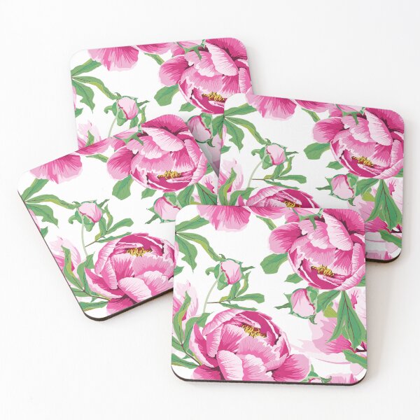 Item preview, Seamless background with pink peony flowers. Traditional Chinese ink painting illustration. designed and sold by MatyKotiv.