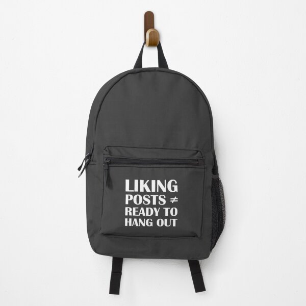 Item preview, Liking Posts ≠ Ready to Hang Out / Introvert Joke Funny T-Shirt Label designed and sold by introvertvibes.