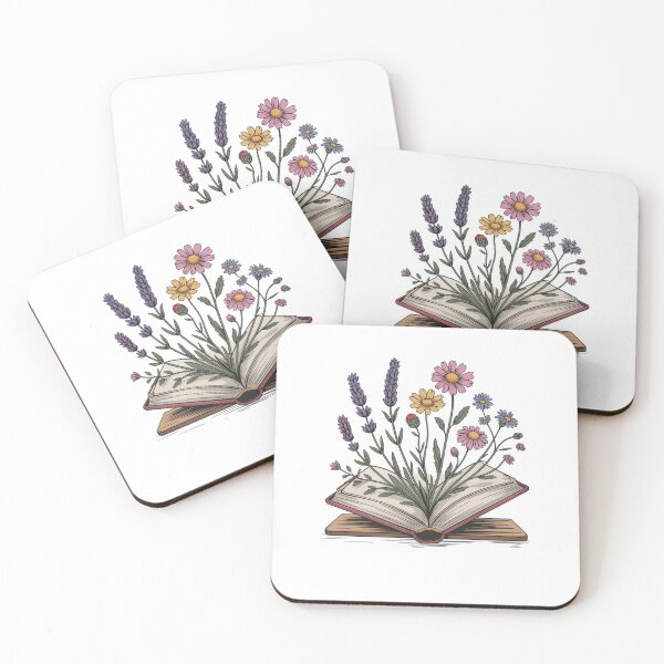 Item preview, Floral Book Lover Reading Book designed and sold by Mateusz Majcherek.