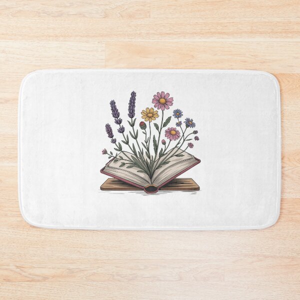 Item preview, Floral Book Lover Reading Book designed and sold by Mateusz Majcherek.
