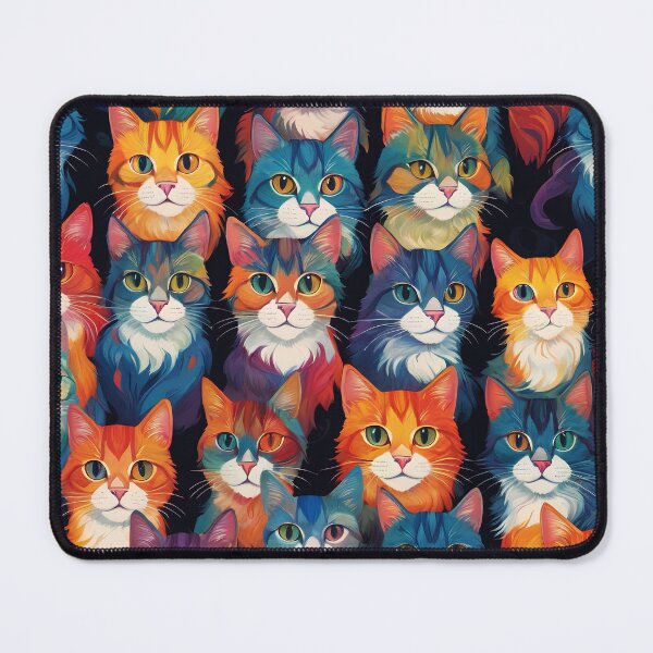 Item preview, Cat Colorfull Pattern Design Illustration designed and sold by Erlin Rudho.