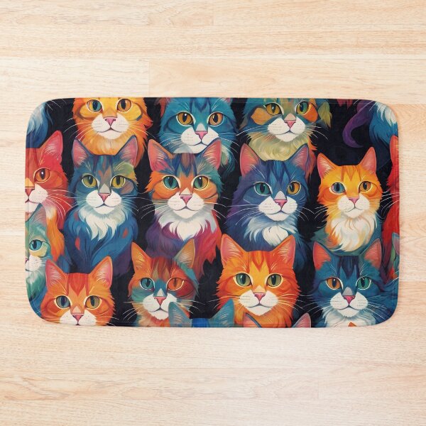 Item preview, Cat Colorfull Pattern Design Illustration designed and sold by Erlin Rudho.