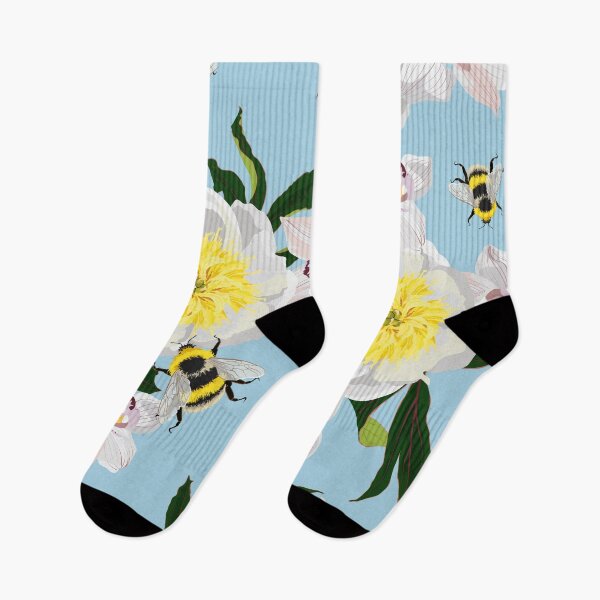 Item preview, Seamless floral pattern with white yellow peonies, exotic orchids and bee. designed and sold by MatyKotiv.