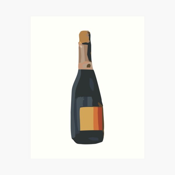 Item preview, Painted Champagne Bottle designed and sold by VainillaDisplay.