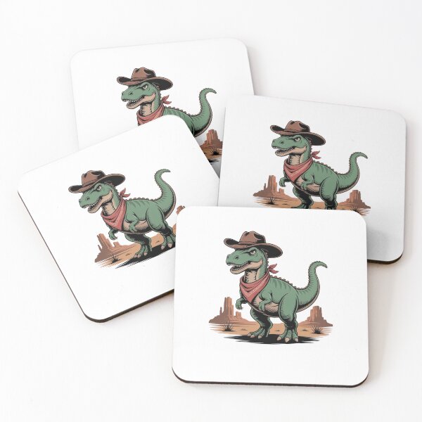 Item preview, Little Green Cowboy Dinosaur designed and sold by Mateusz Majcherek.