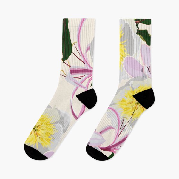 Item preview, Seamless floral pattern with white yellow peonies and pink lilies. designed and sold by MatyKotiv.