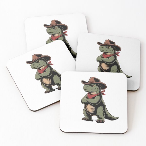 Item preview, Little Green Cowboy Dinosaur designed and sold by Mateusz Majcherek.