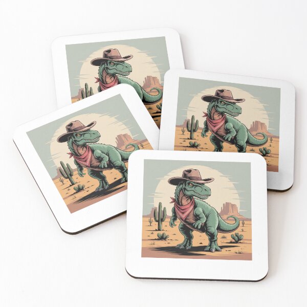 Item preview, Little Green Cowboy Dinosaur designed and sold by Mateusz Majcherek.