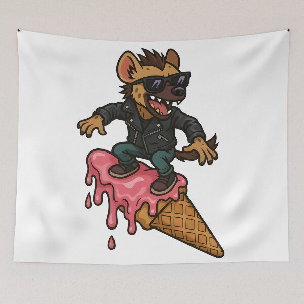 Item preview, Ice Cream Gang Hyena designed and sold by Uglyandcute.