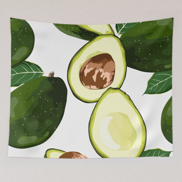 Item preview, Avocado seamless pattern for print, fabric and organic, vegan, raw products packaging. designed and sold by MatyKotiv.