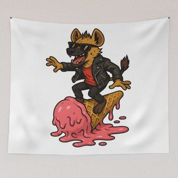 Item preview, Ice Cream Gang Hyena designed and sold by Uglyandcute.
