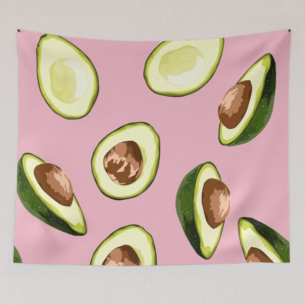 Item preview, Avocado seamless pattern for print, fabric and organic, vegan, raw products packaging. designed and sold by MatyKotiv.