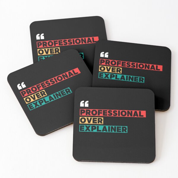 Item preview, Professional Over-Explainer : Funny Teacher Quote  designed and sold by catchyology.
