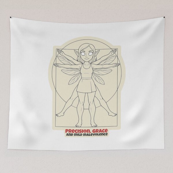 Item preview, Girl Fairy – Vitruvian Style designed and sold by DarkEggFactory.