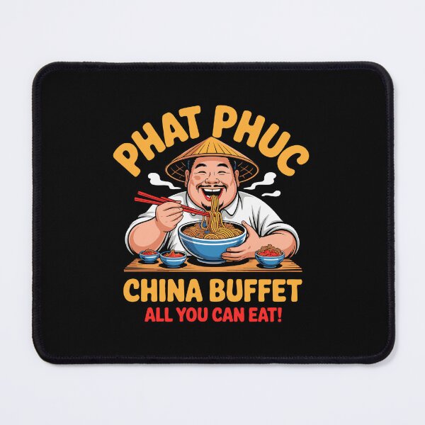 Item preview, Funny Phat Phuc China Buffet Cartoon Chinese Food Lover designed and sold by w1ckerman.