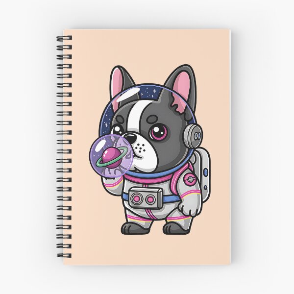 Item preview, Galactic Bubble Bulldog – Space Pup Blowing Orb Art designed and sold by Fragy72.