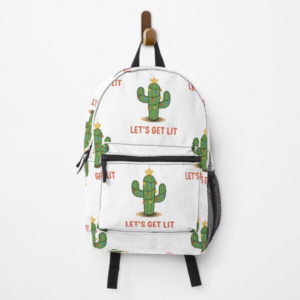 Item preview, Let’s Get Lit Funny Cactus Christmas designed and sold by -justb-.
